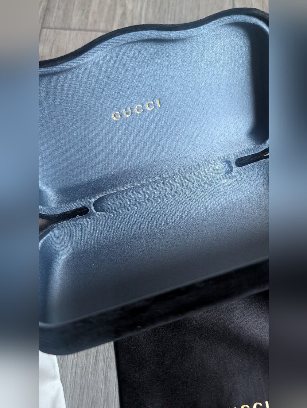 GUCCI Velvet Sunglass Case + Dust Bag 🖤🖤 - Picture 4 of 5
